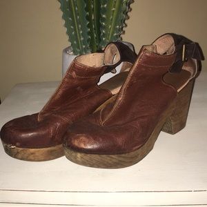 Free People Leather Clogs